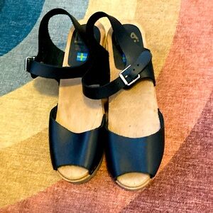 MIA Anja Swedish Clogs Platform Sandals with Buckle